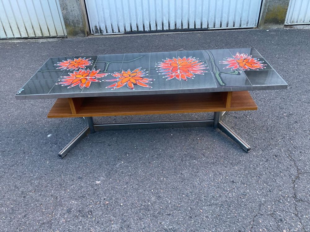 TABLE BASSE EN CERAMIQUE DE VALLAURIS SIGNEE ADRI 175 Belloy-en-France (95)