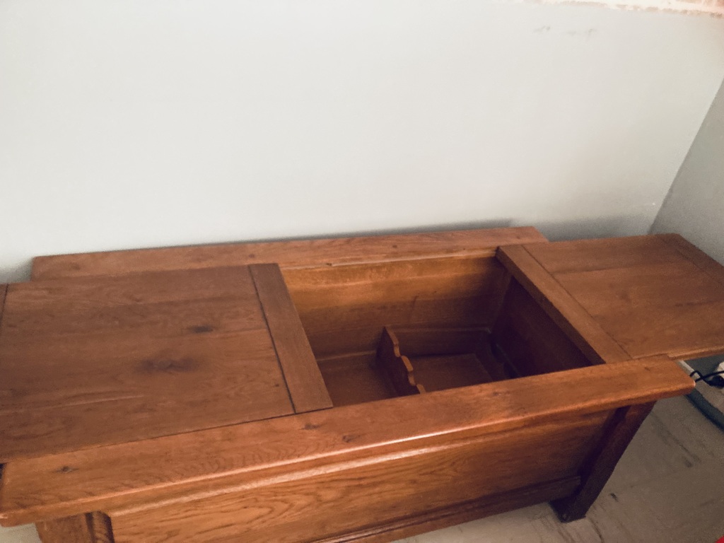 Table basse en ch�ne massif 150 Ach�res (78)