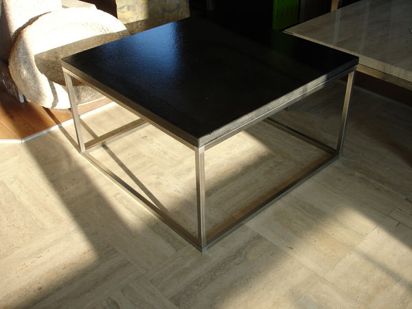 Table basse design pierre inox neuve 660 Annecy (74)