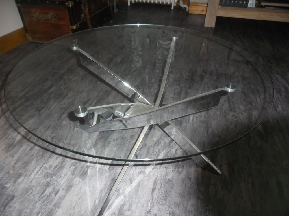 table basse design verre & métal 80 Blaye-les-Mines (81)