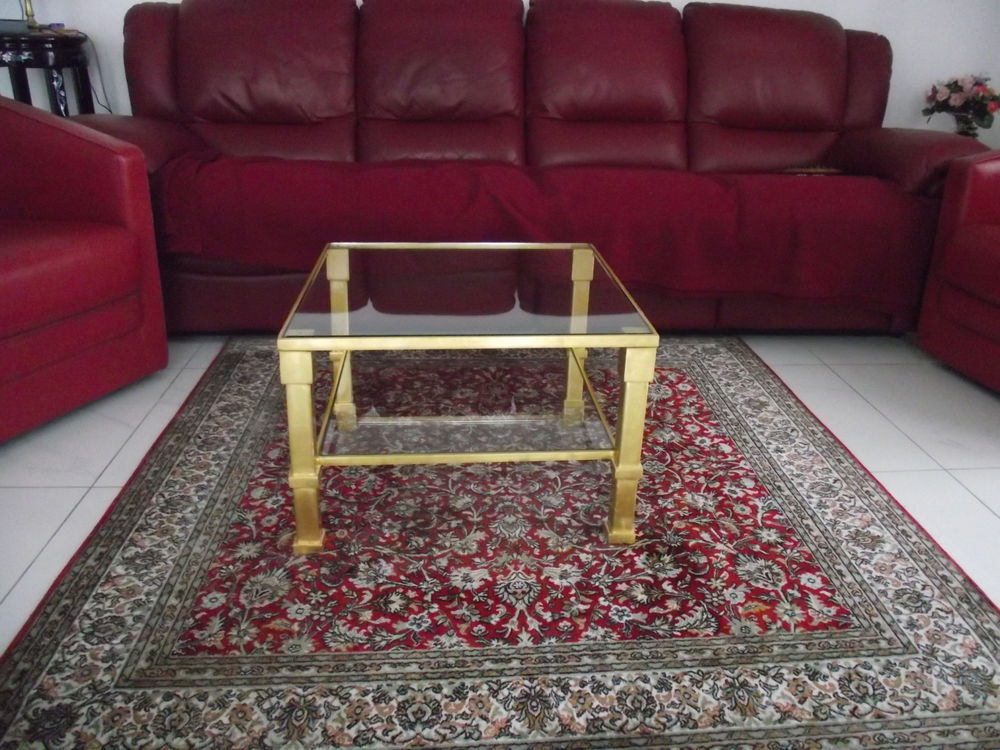 TABLE BASSE DOREE A LA FEUILLES 24 CARATS 1100 Neuilly-Plaisance (93)