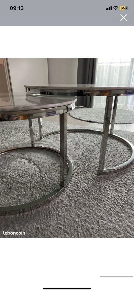 table basse gigogne en marbre 200 Toulouse (31)