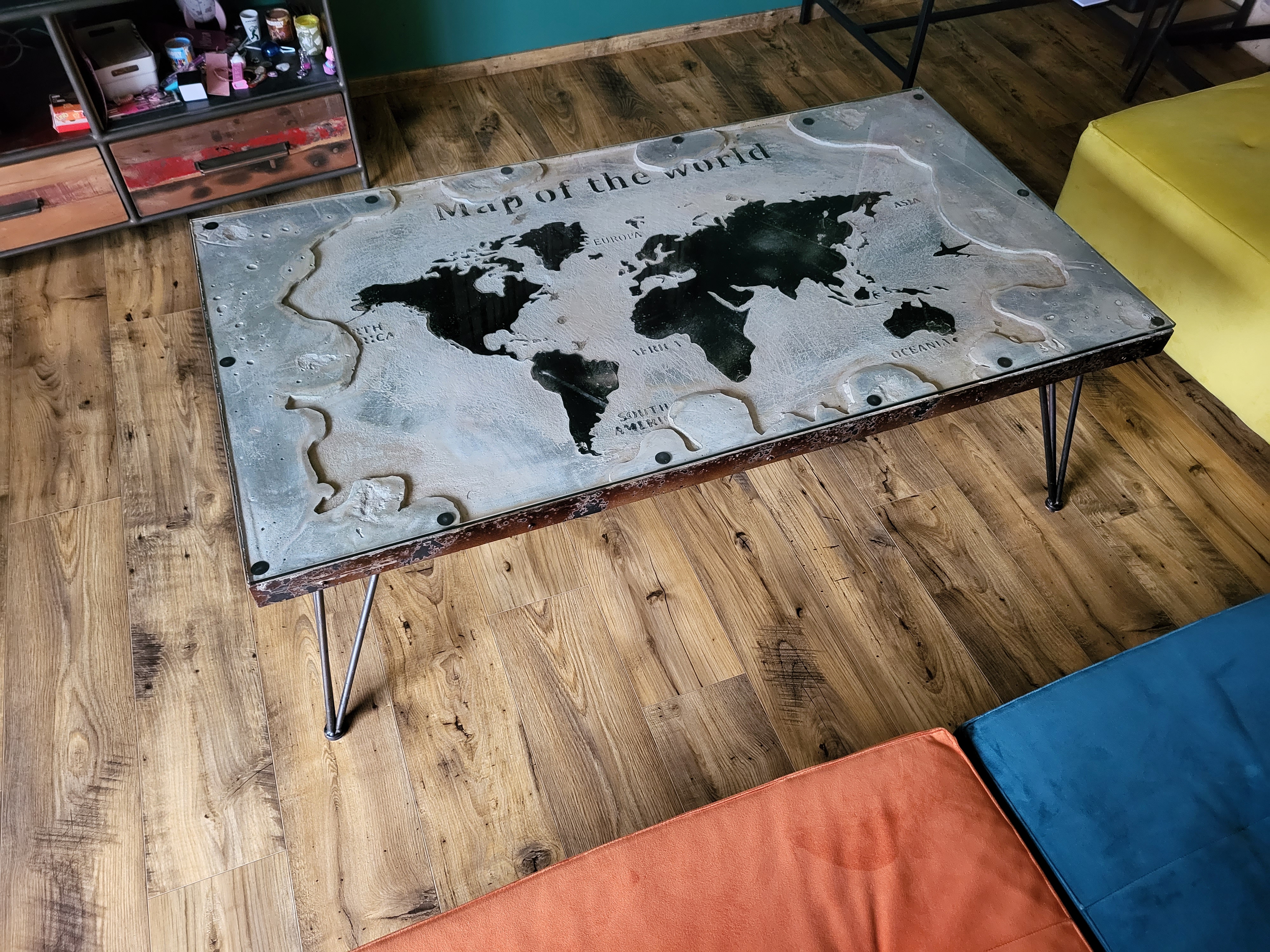 Table basse industrielle 140x75 150 Valognes (50)