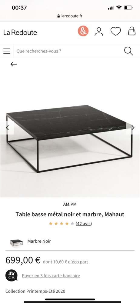 Achetez Table Basse Neuf Revente Cadeau Annonce Vente A