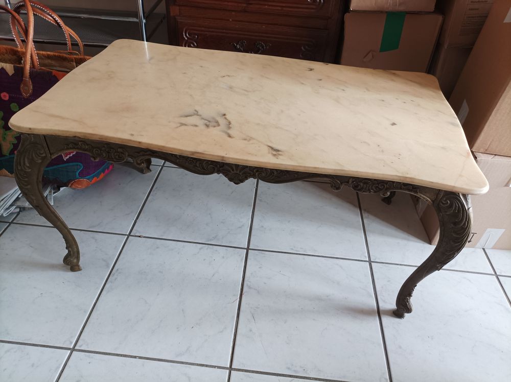 table basse en marbre et ferronerie 30 Saint-Just-Saint-Rambert (42)