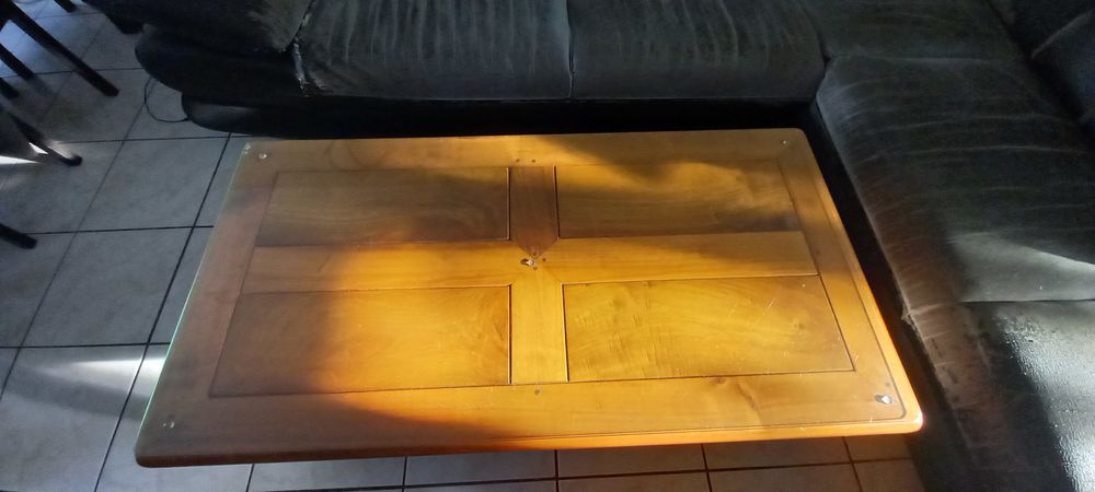 Table basse en merisier et noyer 100 Lagny-sur-Marne (77)