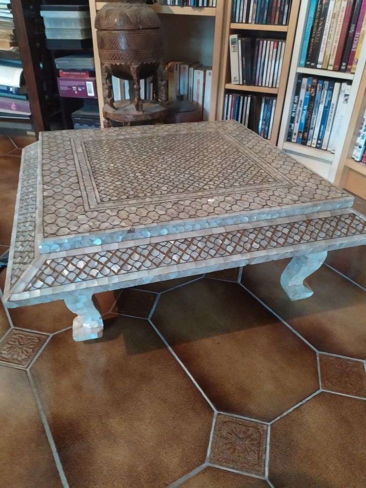 table basse en nacre 100 Bellign� (44)