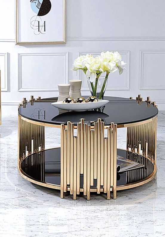 table basse noir dor� brillant 340 Boussy-Saint-Antoine (91)