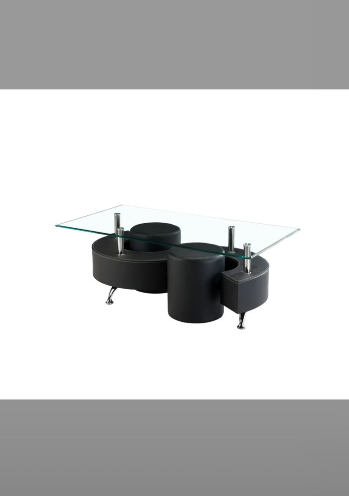 Table basse noir avec plateau en verre 150 Fr�jus (83)