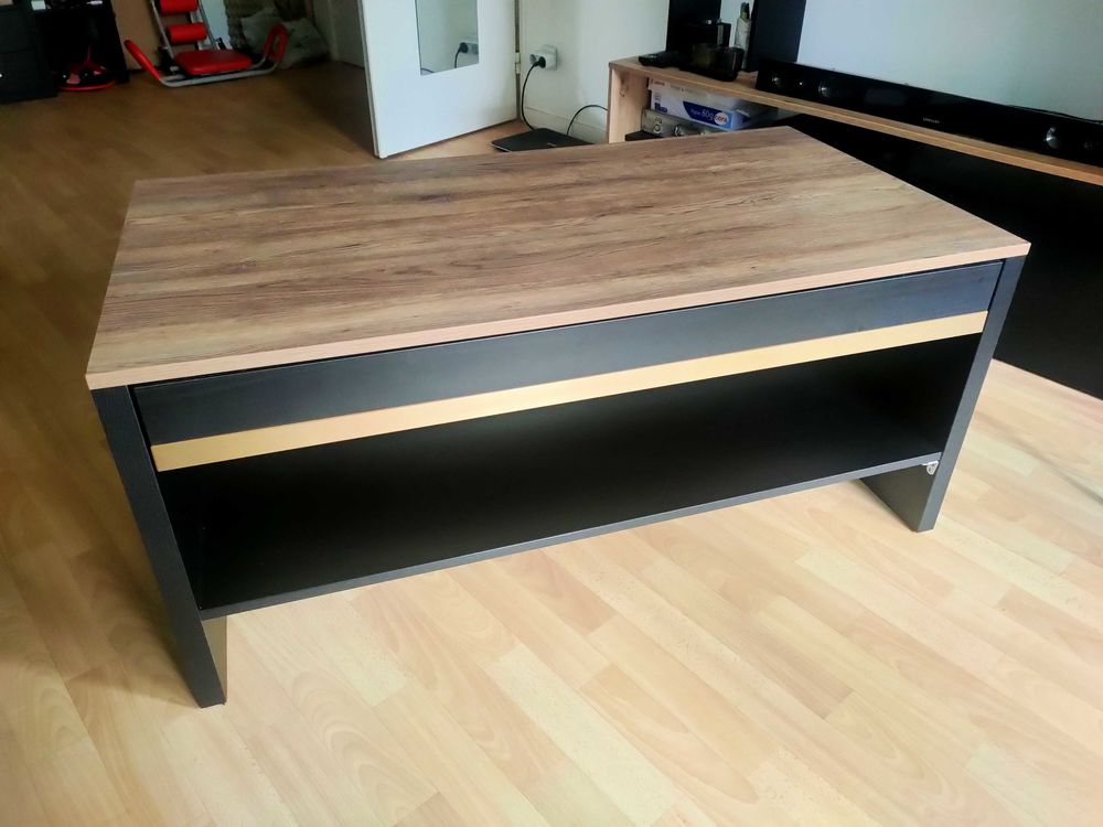 Table basse noir et bois 150 Yerres (91)