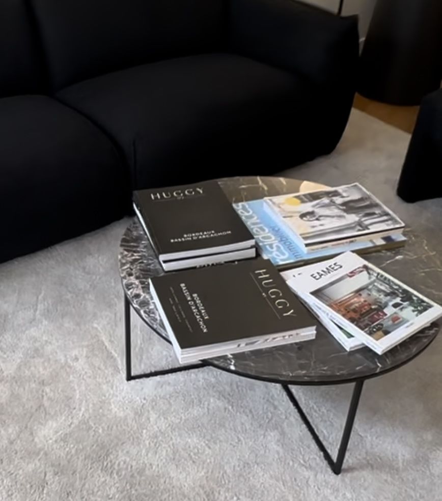 TABLE BASSE NOIRE MARBRE 90 Bordeaux (33)