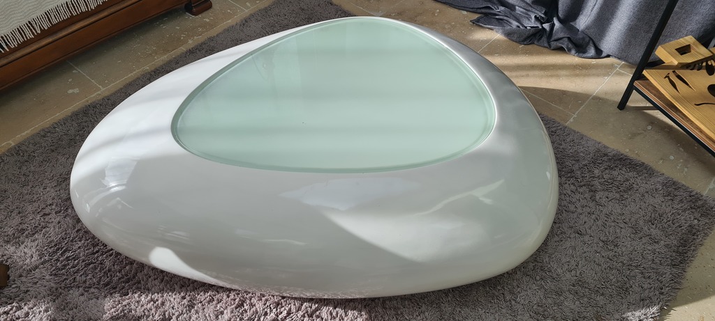 Table Basse Ovale avec Plateau en Verre 60 Saint-Sulpice-de-Pommeray (41)