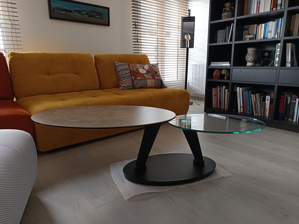 Table basse Ovalia double plateau articul� 680 Rouen (76)