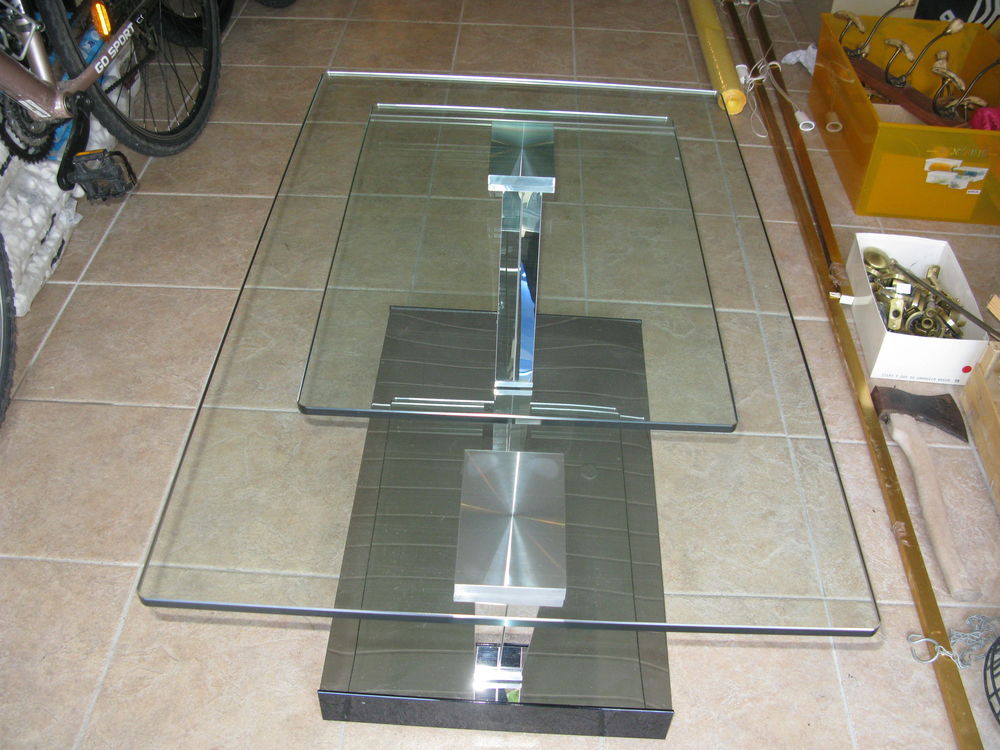 table basse 2 plateaux en verre 130 V�retz (37)