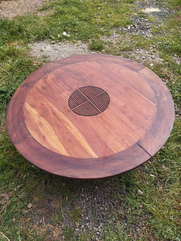 table basse ronde ancienne 40 Saint-Gaultier (36)