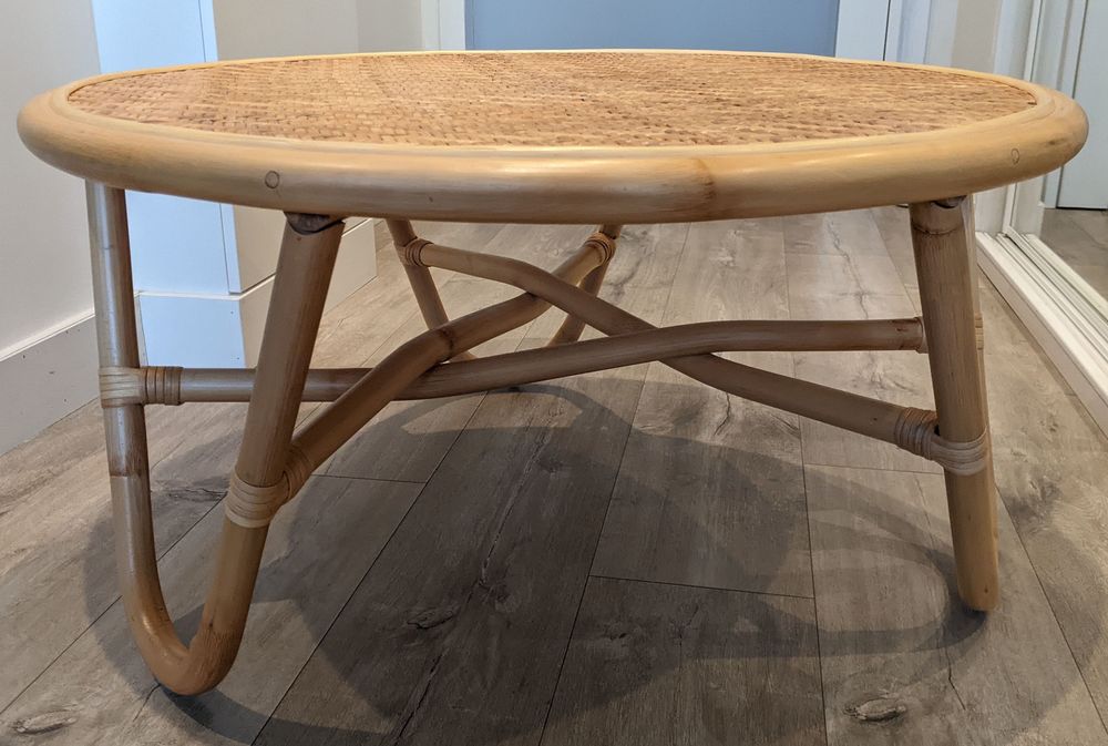 Table basse rotin ronde Tikamoon parfait �tat 139 Le Chesnay (78)