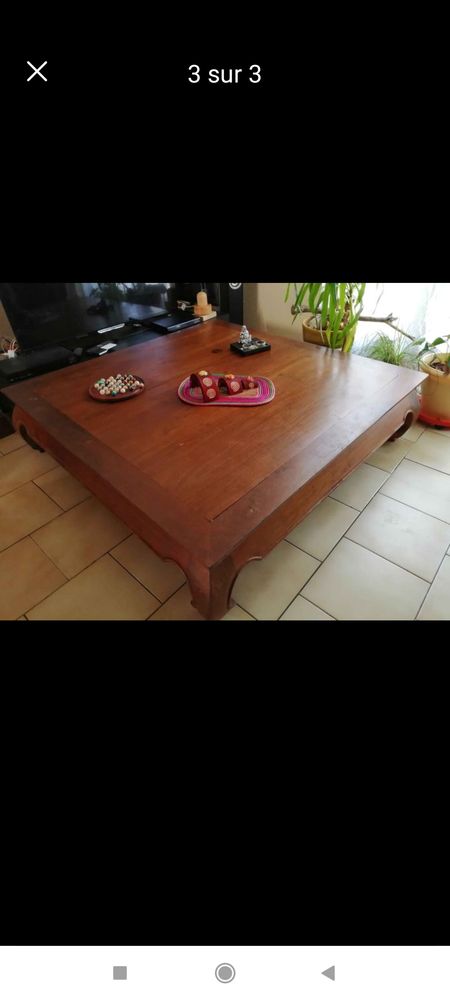 TABLE BASSE DE SALON EN TECK PUR 500 Narbonne (11)