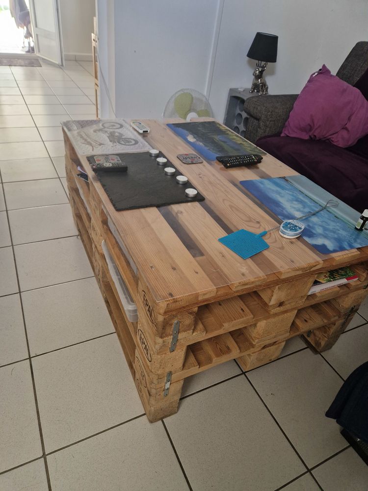 Table basse salon palette europ 60 Soudron (51)