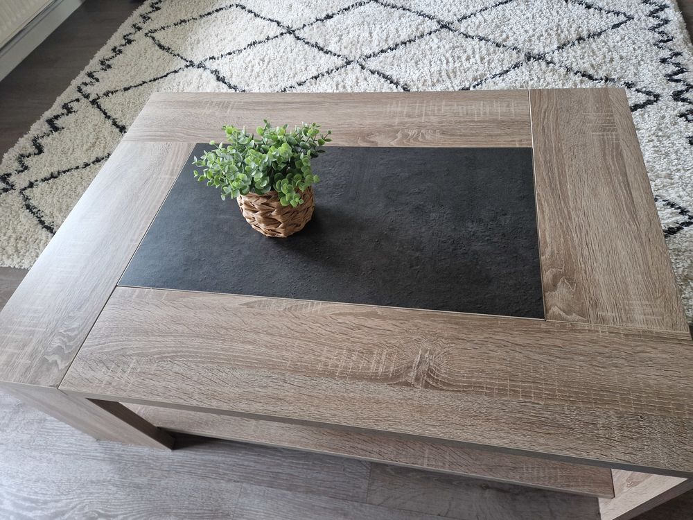 Table basse salon bois et gris ardoise 60 Hombourg-Haut (57)