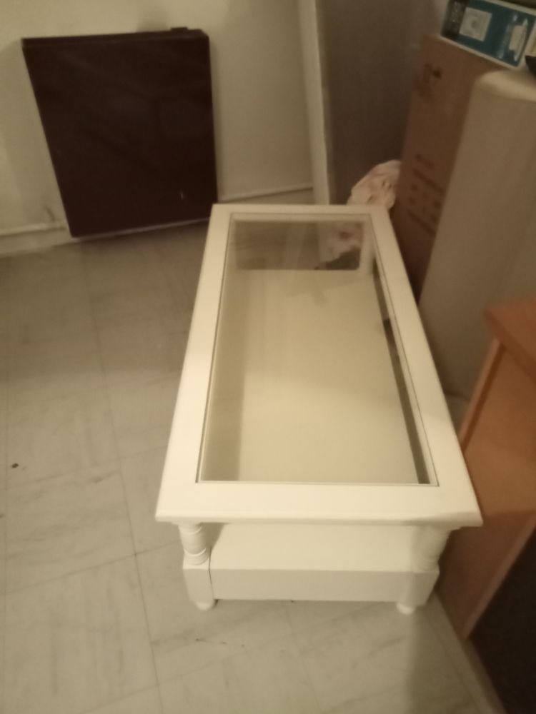 Table basse salon avec verre Josephine 100 Martigues (13)