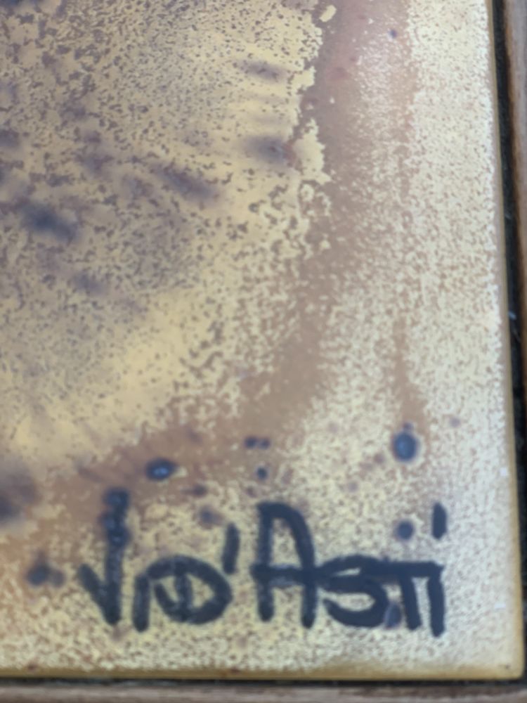 Table basse sign� Jean Dasti 
C�ramique Vallauris 
1960 600 Roquemaure (30)