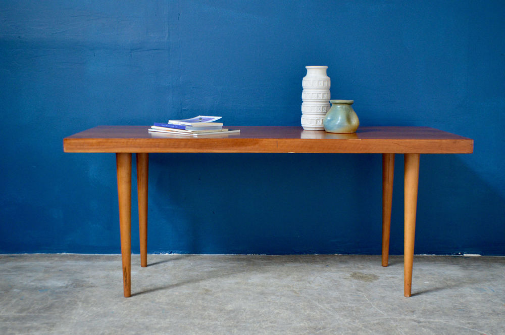 Table basse en teck scandinave vintage salon ancienne 290 Wintzenheim (68)