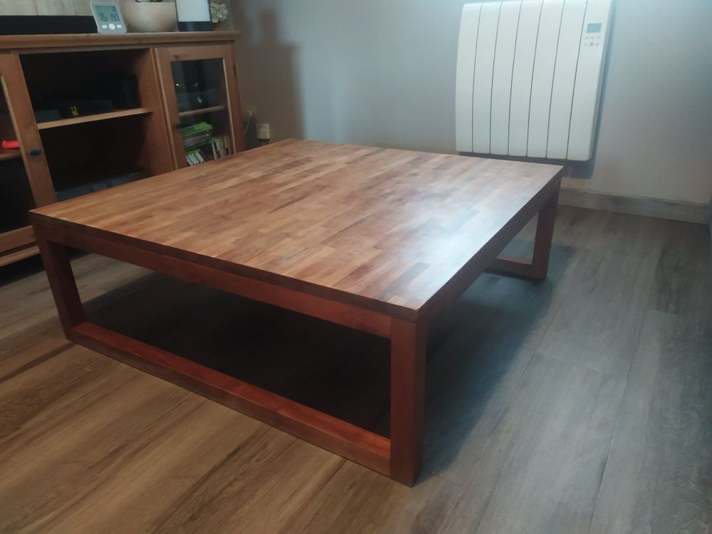 table basse en teck massif 80 Isques (62)