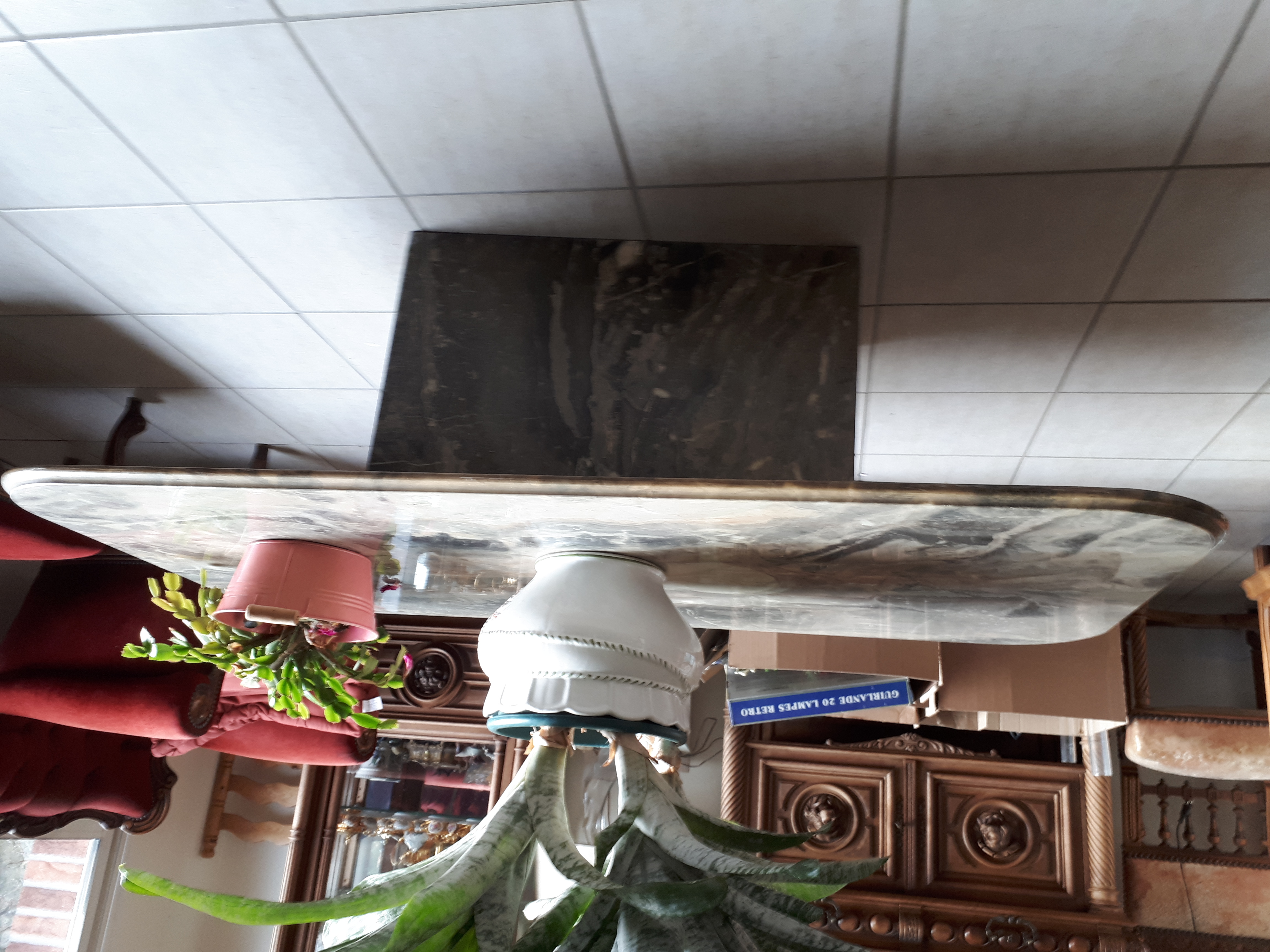 Table basse toute en marbre 400 Gamaches (80)