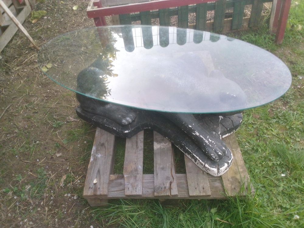 table basse en verre panth�re 70 Vars (16)