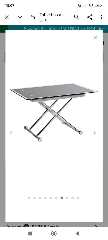 Table basse en verre 70 Limoges (87)