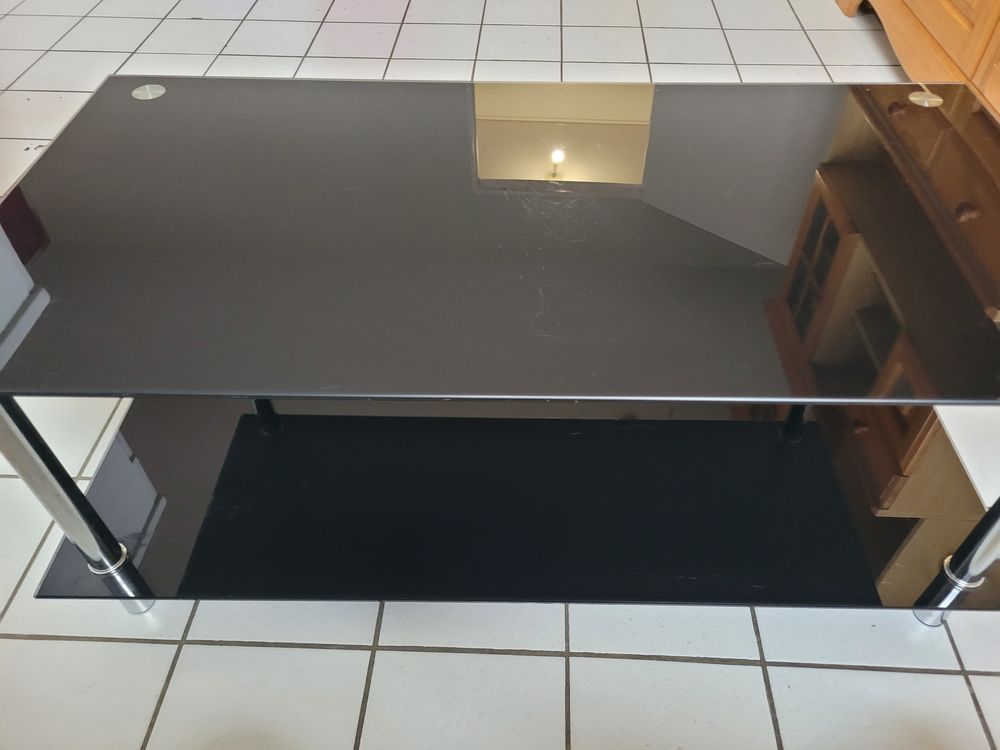 Table basse en verre tremp� noir 10 Saint-Nazaire (44)