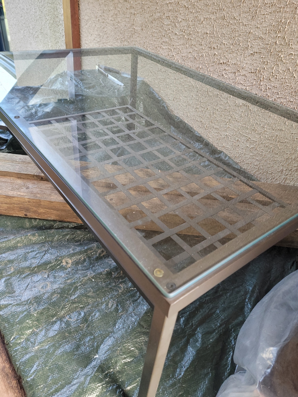 Table basse alu verre 25 Vayres-sur-Essonne (91)