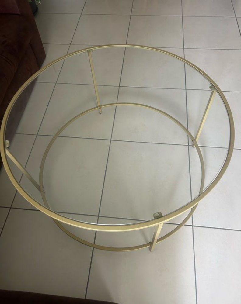 Table basse en verre 50 Bordeaux (33)