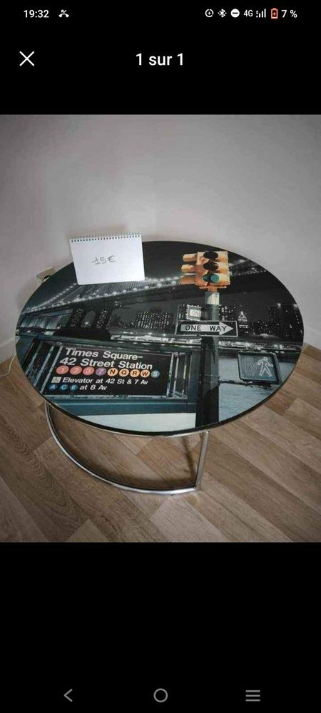 Table basse 15 Sarrancolin (65)