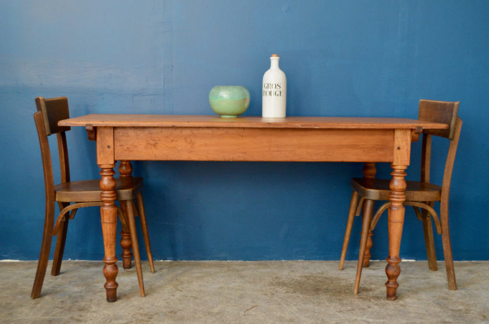 Table de bistrot vintage boh�me ancienne ferme en bois 750 Wintzenheim (68)