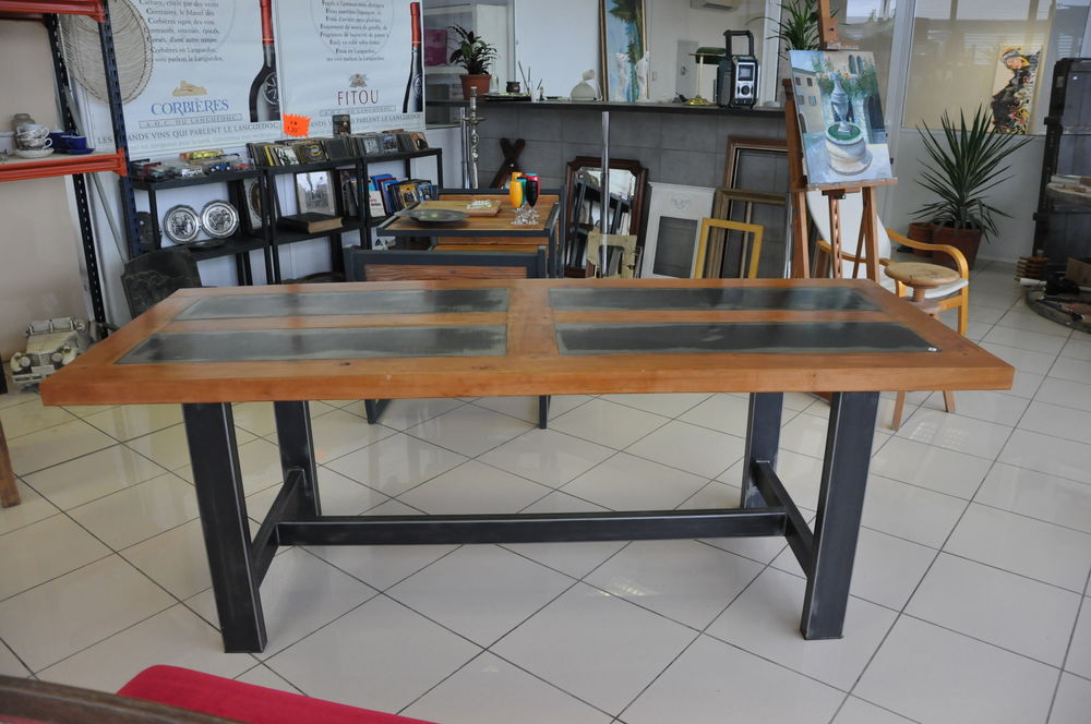Table bois et acier 850 N�vian (11)