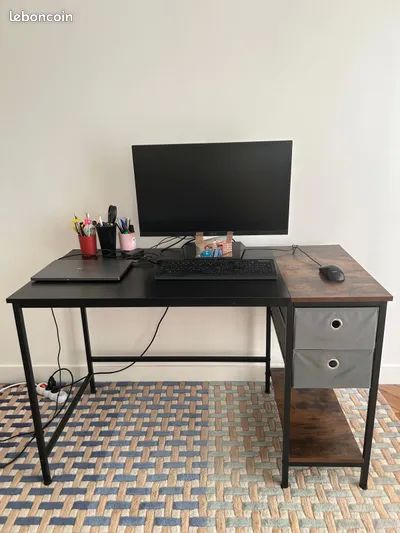 Table PC de Bureau 160 x 60 x 75 cm, Bureau d'Ordinateur Fix 50 Paris 11 (75)