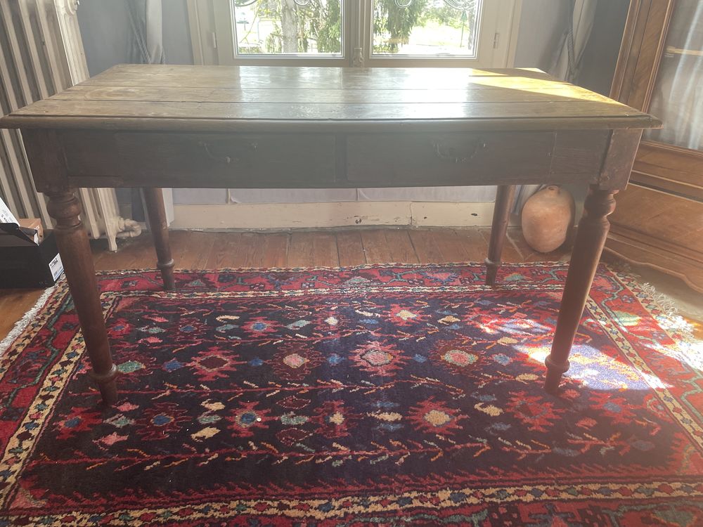 table bureau ch�ne 150 Valmondois (95)