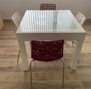 Table carr�e moderne extensible 150 Plouhinec (29)