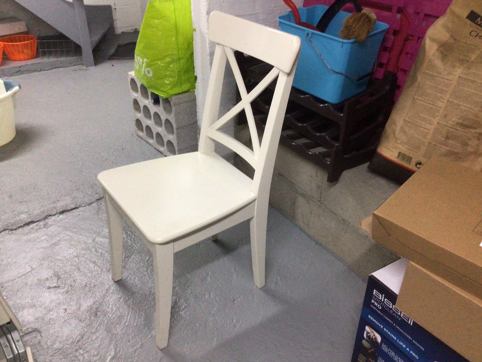 Table+6 chaises Bois blanc ikea 350 Douchy-les-Mines (59)