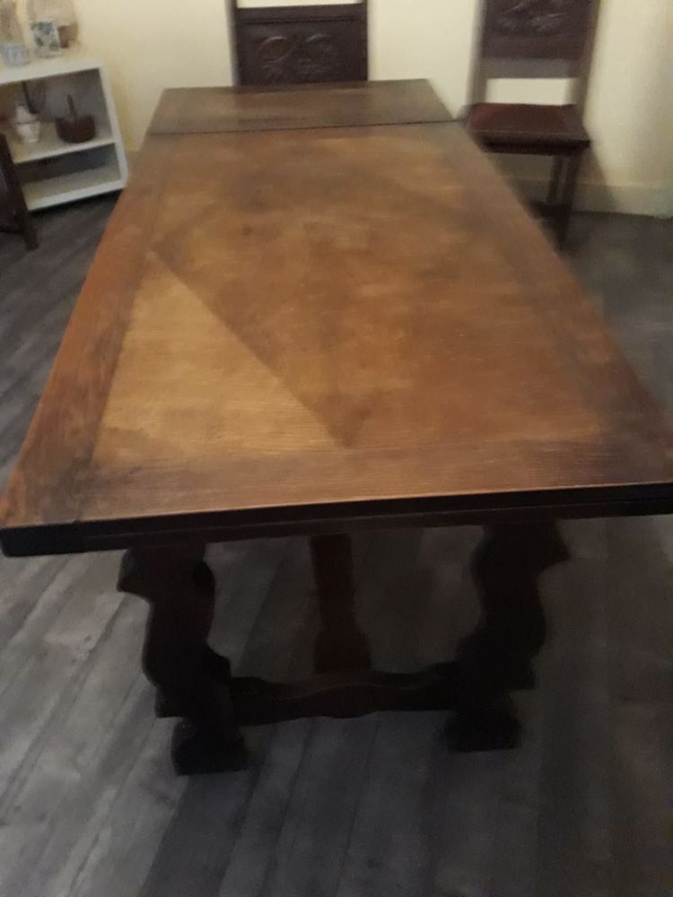 Table en ch�ne massif salle � manger 350 Breuillet (17)