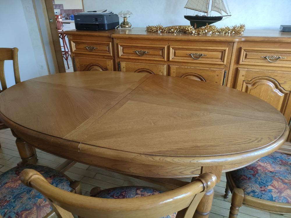 Table ch�ne massif, style Louis Philippe, mod�le BRISSAC 0 Troyes (10)