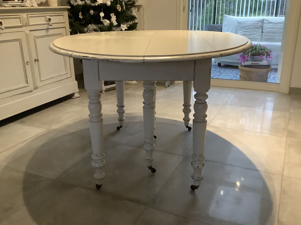 TABLE CH�NE OVALE AVEC RALLONGES 100 La Rivi�re-de-Corps (10)