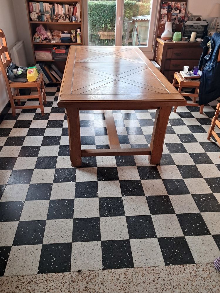 table en ch�ne 2m et une rallonge de 0.40cm 400 Noyelles-sur-Mer (80)