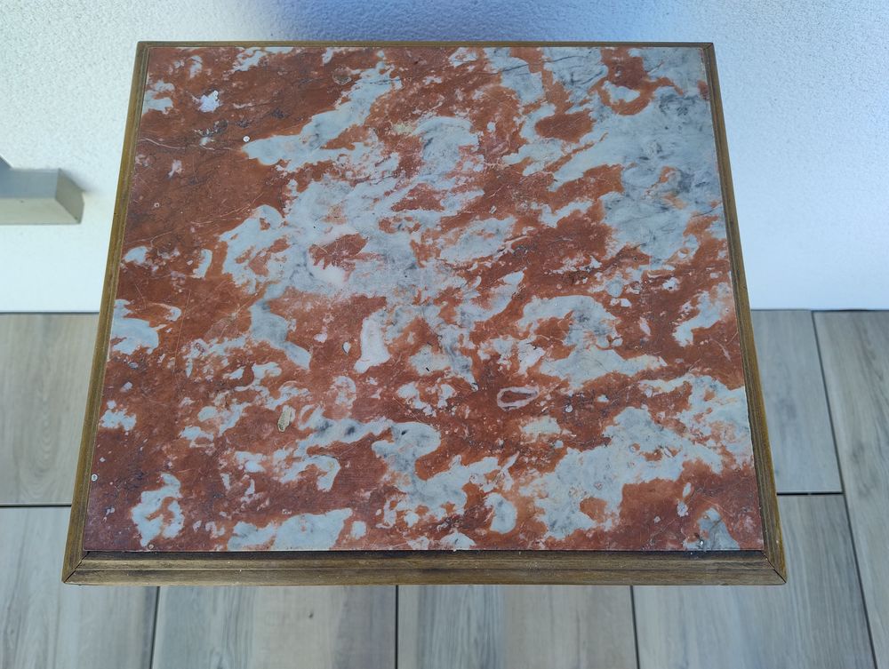 Table de chevet marbre vintage 20 La Gacilly (56)