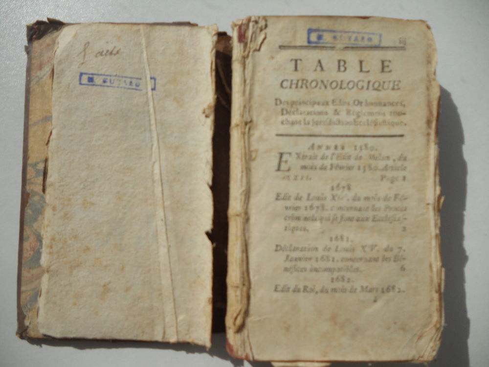 TABLE CHRONOLOGIQUE des principaux Édits, Ordonnances,  1756 28 Tours (37)