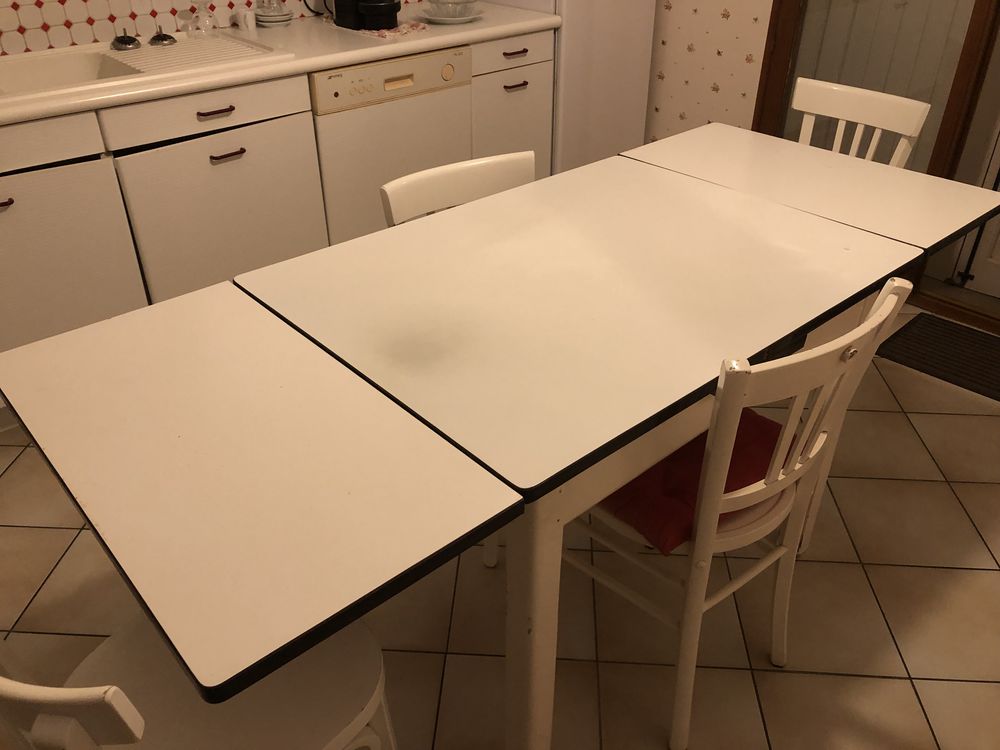 table de cuisine extensible formica +5 chaises 90 Renage (38)