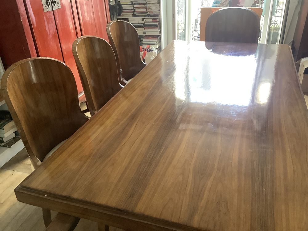 Table art deco Bon �tat plus 6 chaises �tat moyen et buffet 450 Paris 17 (75)