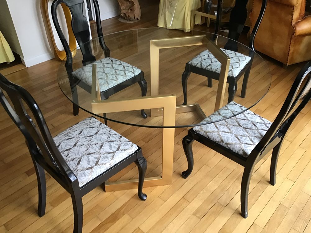 Table design + 4 chaises + bout de canap� 280 Brest (29)