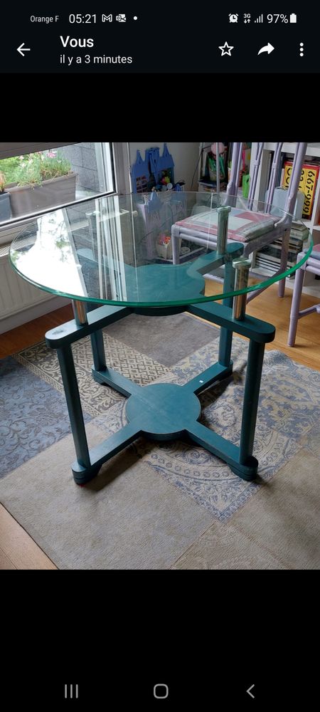 Table design � diner 80 L'�tang-la-Ville (78)